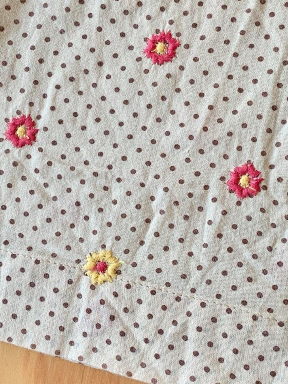 Junta Watanabe Embroidered Flower Top 2002 M - Picture 2 of 6